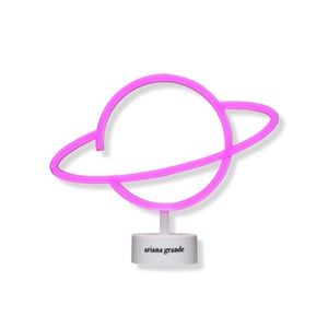 Limited Edition Ariana Grande Saturn Light Battery-Operated Neon Desk Lamp